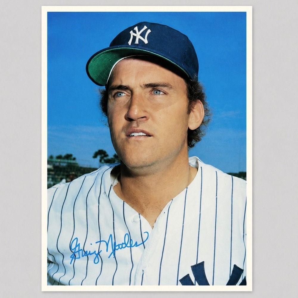 Vintage New York Yankees Graig Nettles 5x7 Sports Card Facsimile Signature